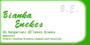 bianka enekes business card